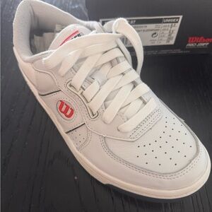 Wilson White and Red Men's or Women’s Sneakers NWT